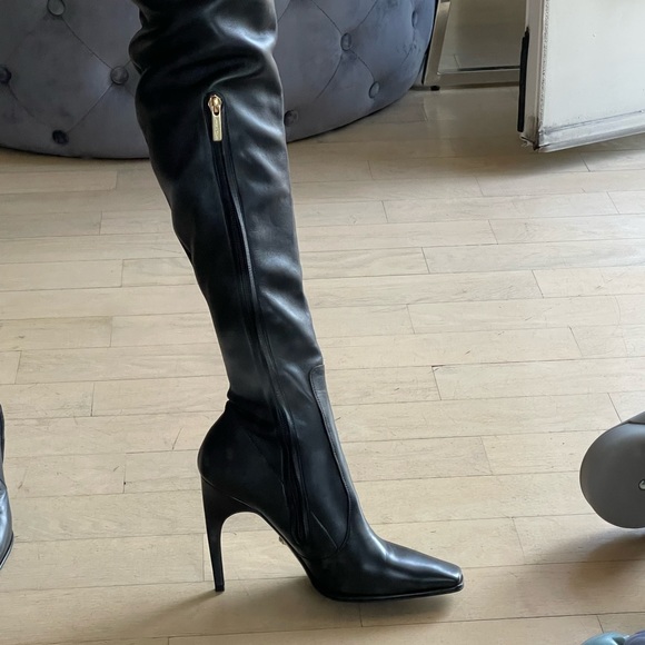 Versace Shoes - Versace thigh high boots